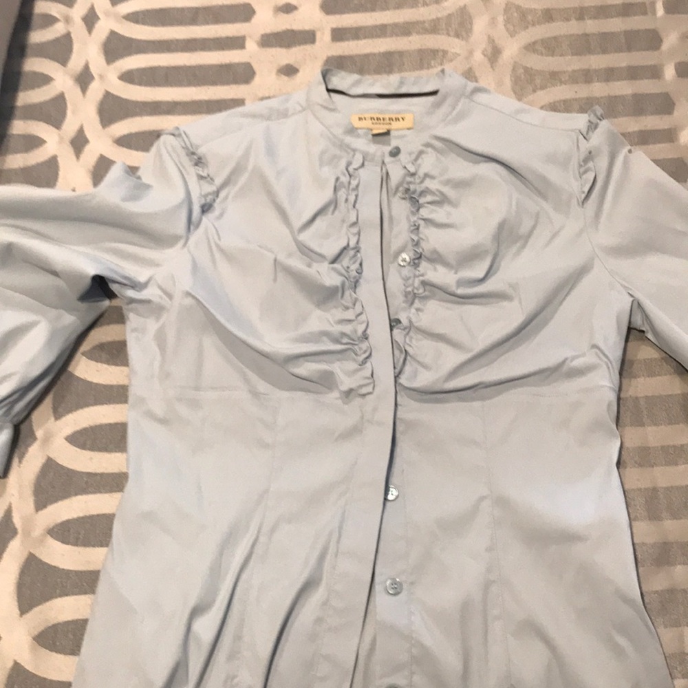 Burberry Light Blue Blouse